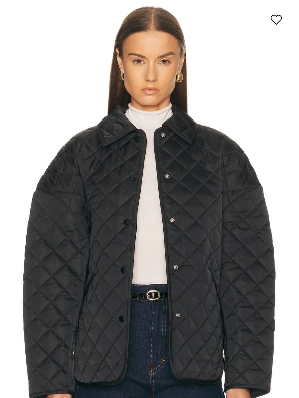 TOTEME collared quilted jacket